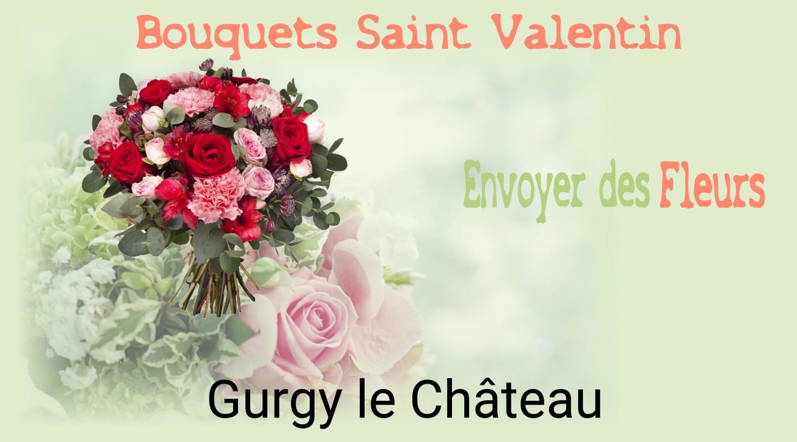 Roses de Saint-Valentin livrées à Gurgy-le-Château